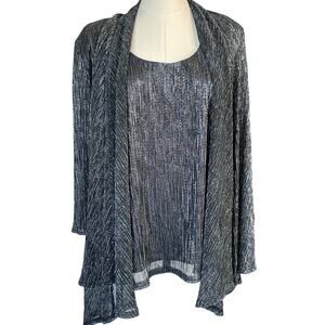 R&M Richards Collection Evening Jacket Shell Combo NYE Glam Dressy Size XL